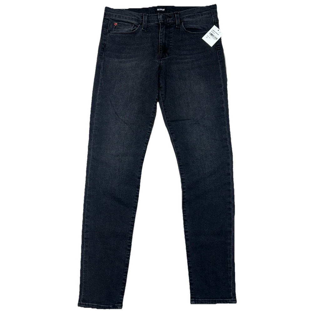NWT HUDSON Natalie Mid-Rise Ankle Super Skinny Jeans Size 28 Divinity Black/Grey